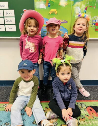 Group of 5 kids at Spring Hill Academy Preschool